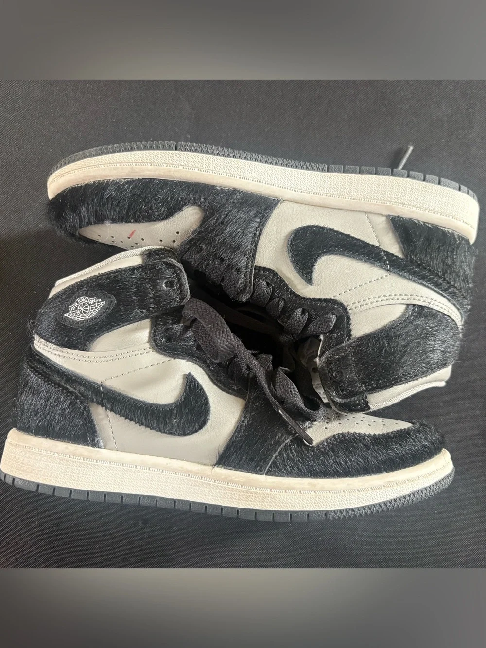 Nike Kids Black and White High-Top Sneakers